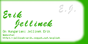 erik jellinek business card